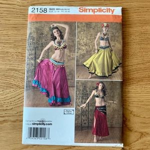 Belly dance costume sewing pattern